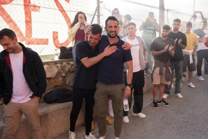 Despedida de la afición a Dani Vidal.