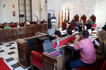 Imagen del pleno del Ayuntamiento de Tarragona de este viernes.