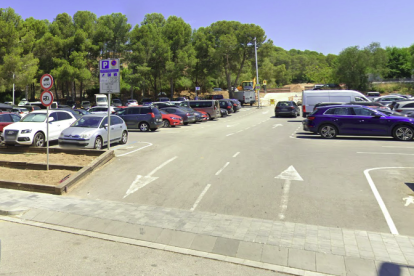 Imagen del aparcamiento de la avenida Pompeu Fabra de Salou.