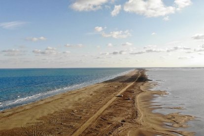Imagen de la playa del Trabucador.