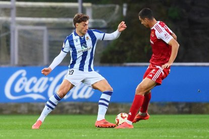 Imatge de l’estrella de la Real Sociedad B, Mikel Goti.