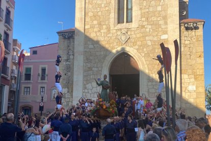 Imatge de la tradicional Processó en honor al patró dels pescadors.