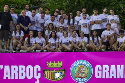 Imagen del equipo de l'Arboç al Grand Prix del Verano de RTVE.