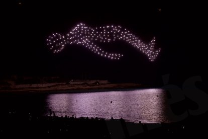 Espectacle de drons a Tarragona.