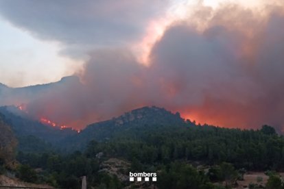 Imatge de l'incendi de Paüls.
