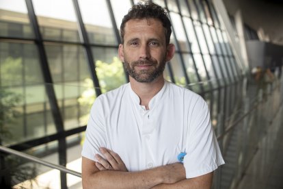 Fotografía de Miguel Querol, supervisor de enfermería de la UCI del Hospital Universitari Sant Joan de Reus.