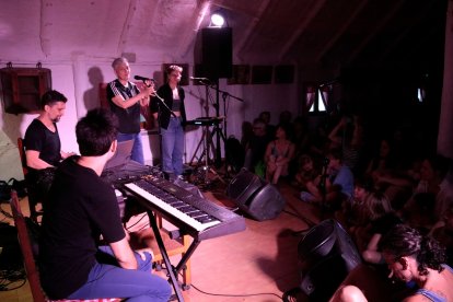 El grup Ekho durant la presentació del projecte compositiu i interpretatiu del grup, «Sonic Portraits» a la 14a edició d'Eufònic