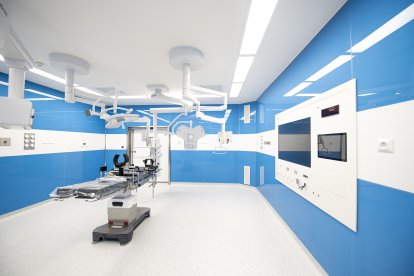 Imatge d'un dels quiròfans del nou hospital.