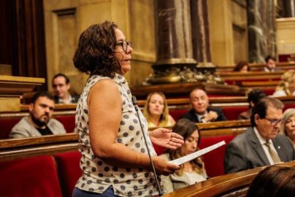 La diputada Susana Segovia al Parlament.