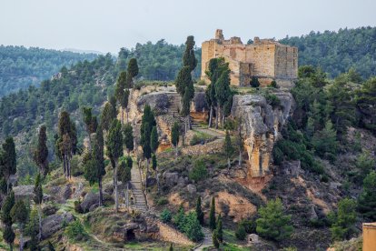 Imatge de l'ermita de Santa Bàrbara de La Fresneda.
