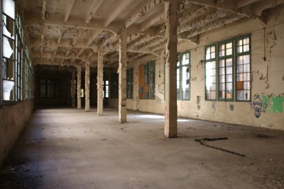 Imagen del interior de la primera planta de la Tabacalera.