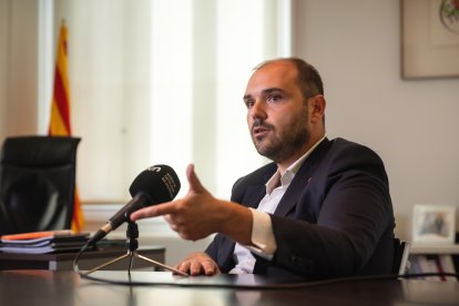 El consejero de la Presidencia, Albert Dalmau, en una entrevista con ACN.