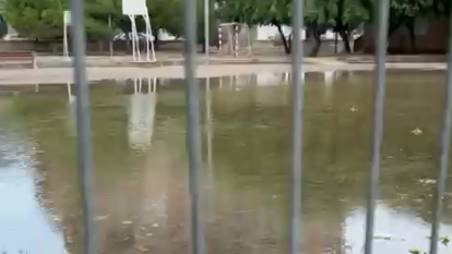 Imatge del pati de l'escola Serrallo.