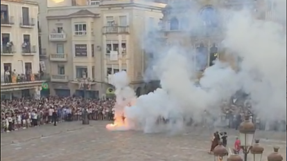 Vídeo de l’esclat final de la Tronada al Mercadal aquest vespre.