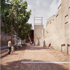 Recreació del projecte de recuperació i urbanització de la muralla de Sant Francesc.