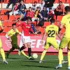 Valentín en una de sus incursiones en el área rival durante el partido del pasado domingo contra el Villarreal B.
