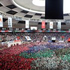 La Tàrraco Arena Plaça plena de gom a gom minuts abans de l'inici del Concurs de Castells de Tarragona