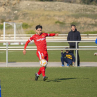 Marc Álvarez durante el partido amistoso contra el FA 2000.