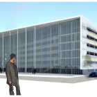 Imatge virtual de la construcció del nou Fòrum de la Justícia de Tarragona.