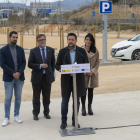 Imatge de la inauguració del pàrquing dissuasiu Guillem Oliver.