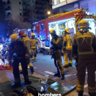 Set dotacions de Bombers han treballat en l'extinció del foc.
