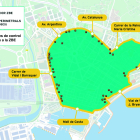 Mapa de la ZBE i distribució de les càmeres de control d’accés.