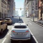 Un dels carrers de Barcelona al nou videojoc 'Taxi Life: A City Driving Simulator'.