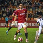 Borja Martínez durant el partit contra el Tarazona.