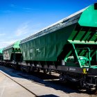 Imatge d'un dels trens de mercaderies que ha entrat i sortit del port de Tarragona durant el 2023.