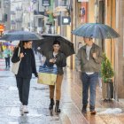 Imatge d'arxiu d'un episodi de pluja a Reus.