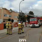 Imatge de l'actuació dels Bombers.