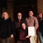 Intèrprets de la lectura dramatitzada que proposa la companyia Teatrosfera.