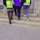 Imatge del moment de la detenció.