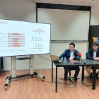 Un moment de la presentació de l'estudi de necessitat de talent de les empreses del Clúster TIC Catalunya Sud i els eixos d'acció per 2024 del TIC Sud.