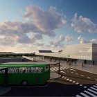 Recreació virtual de com s’espera que quedi la nova estació intermodal una vegada entri en funcionament.