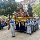 Un moment de la recollida dels Misteris a Tarragona.