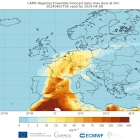 Imatge de Copernicus de l'episodi de pols sahariana a Europa.