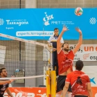 El jugador del CV Sant Pere i Sant Pau i MVP de l’ascens, Carlos Mora, durant un partit d’aquesta temporada.