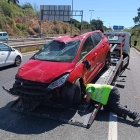 Imatge del vehicle accidentat a l'A-7.