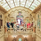 Fotografia de l’interior de la casa modernista projectada per Domènech i Montaner