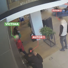 Imatges de les càmeres de seguretat i de l'operatiu policial.