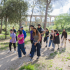 Els alumnes del Centre de Noves Oportunitats van conèxier in situ, al Pont del Diable, el projecte europeu GreenBelt de Tarragona.