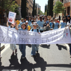 Imatge de la quarta manifestació per exigir la pacificació de l'entorn de l'escola Prat de la Riba.