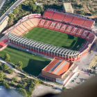 Imatge aèria del Nou Estadi Costa Daurada.