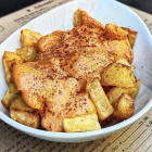 Imagen de las patatas bravas del Museu del Vermut de Reus.