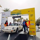 Imatge del punt de sortida de l'octava edició del Rally Catalunya – Costa Daurada Legend, a Salou