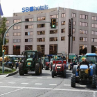 Imatge d’arxiu d’una mobilització d’Unió de Pagesos a la plaça Imperial Tàrraco de Tarragona.