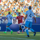 Jaume Jardí durant el partit contra el Málaga