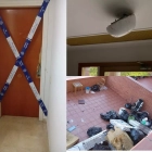 Imatge de desperfectes causats per l'ocupant durant els últims dos anys