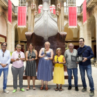 Els diferents representants de l'Ajuntament de Tarragona durant l'entrega de premis.